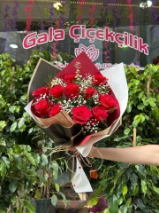 10 Gül Aşk Buketi