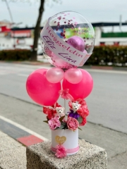 Kutuda kız Bebek Balon Aranjman